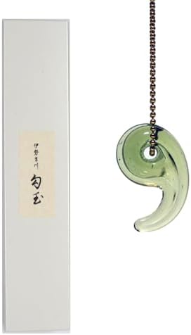 Amazon | CMC Magatama X Green 勾玉ネックレス | ネックレス 通販